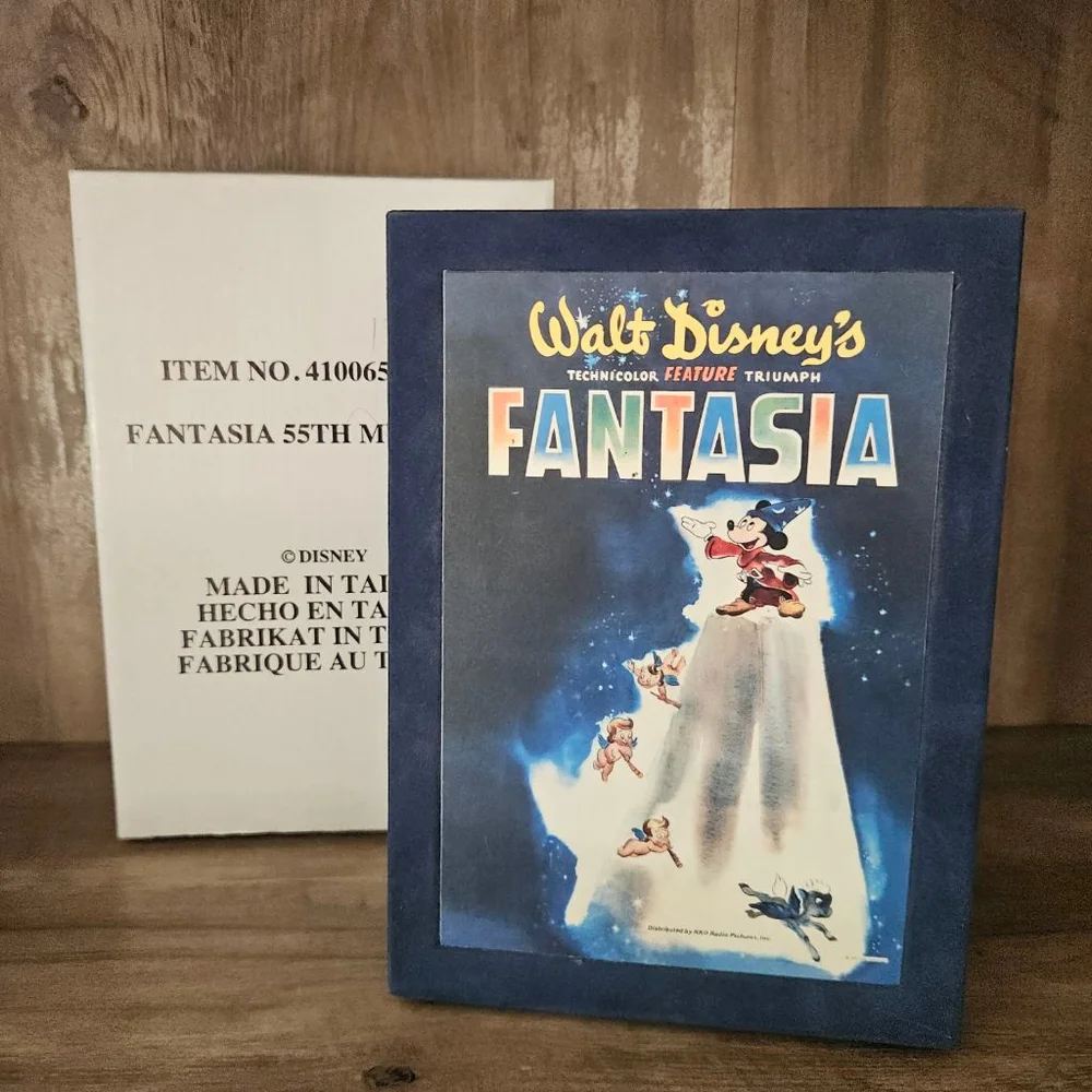 Disney Fantasia 55th Anniversary Music Box Mickey Sorcerors Apprentice